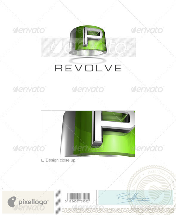 P Logo - 3D-547-P - Letters Logo Templates