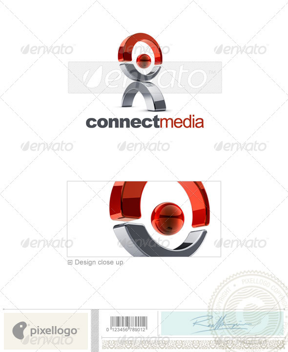 Communications Logo - 3D-630 - 3d Abstract