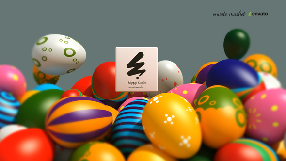 Happy Easter 4 Logo Stings template preview