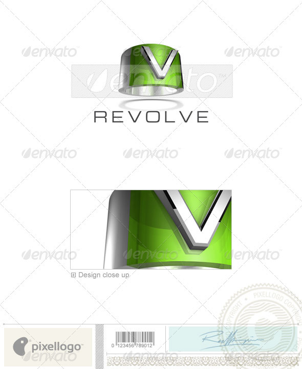 V Logo - 3D-547-V - Letters Logo Templates