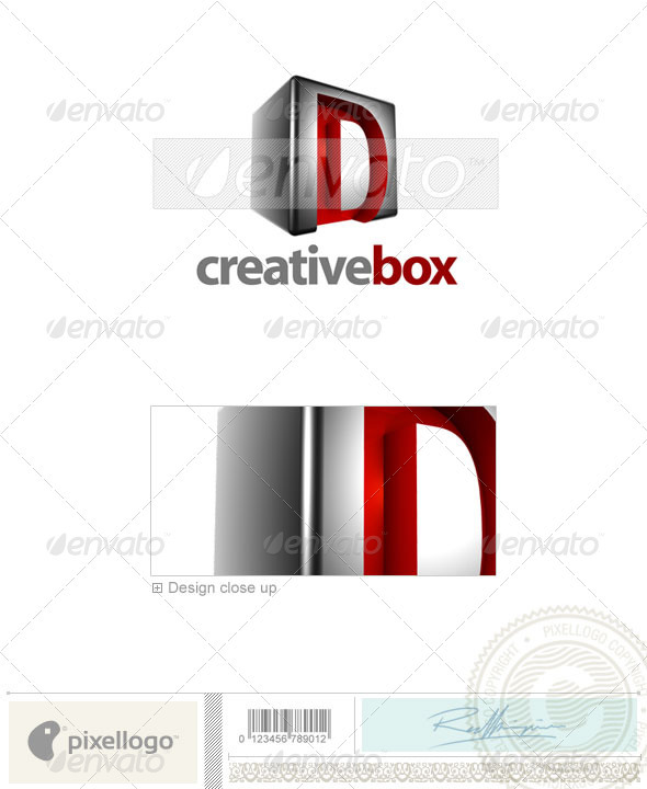 D Logo - 3D-554-D - Letters Logo Templates