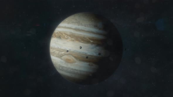 Male Eye Zoom to Jupiter