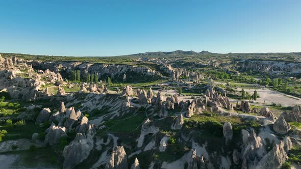 The best landscapes of Cappadocia aerial view 4 K alt