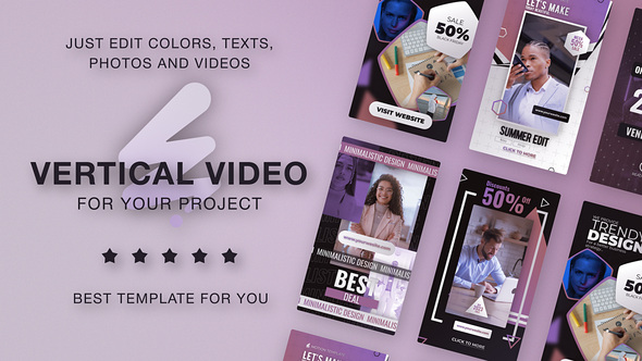 E-Learning Instagram Stories TikTok Shorts - Online Educational Course Promo Vertical Reels Product Promo template preview