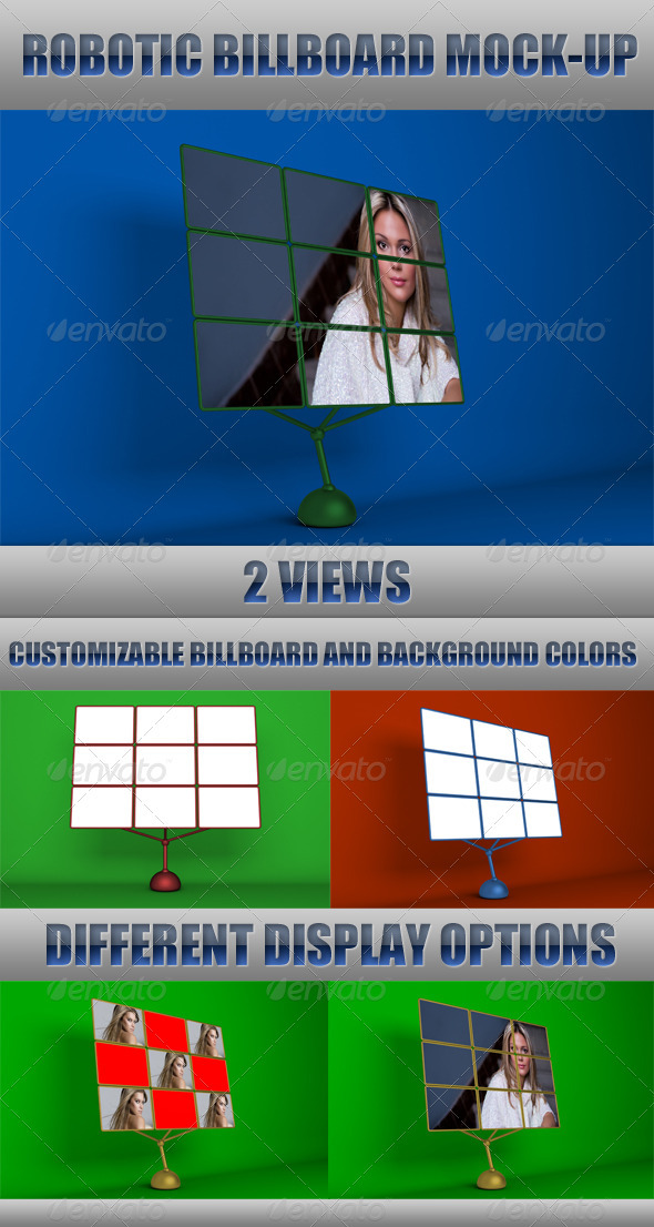 Robotic Billboard Mock-Up - Signage Print