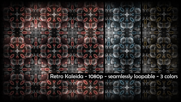 Retro Kaleida Looping Background
