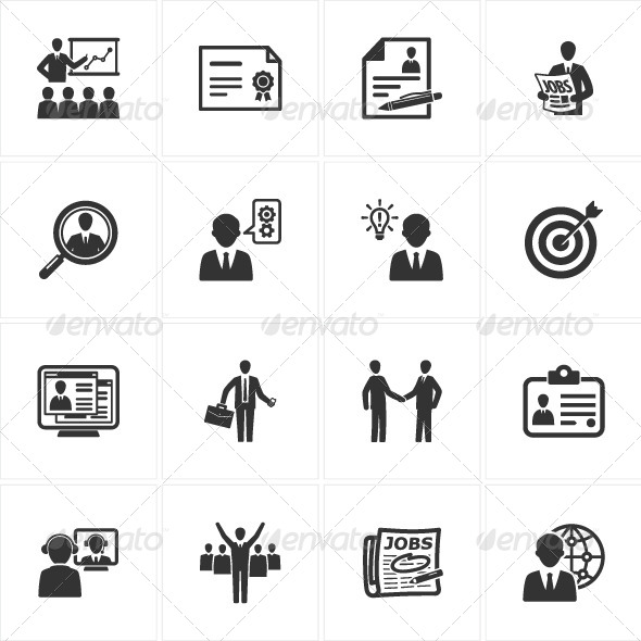 Employment and Business Icons - Web Icons