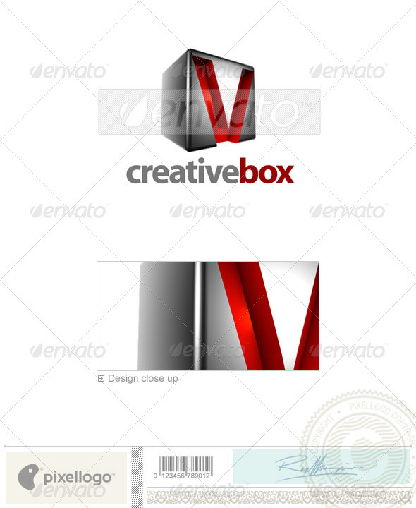 V Logo - 3D-554-V - Letters Logo Templates