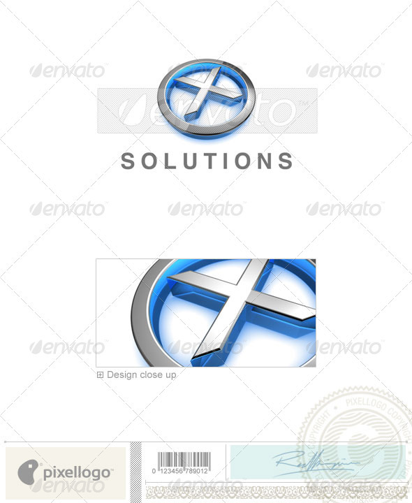 X Logo - 3D-683-X - Letters Logo Templates