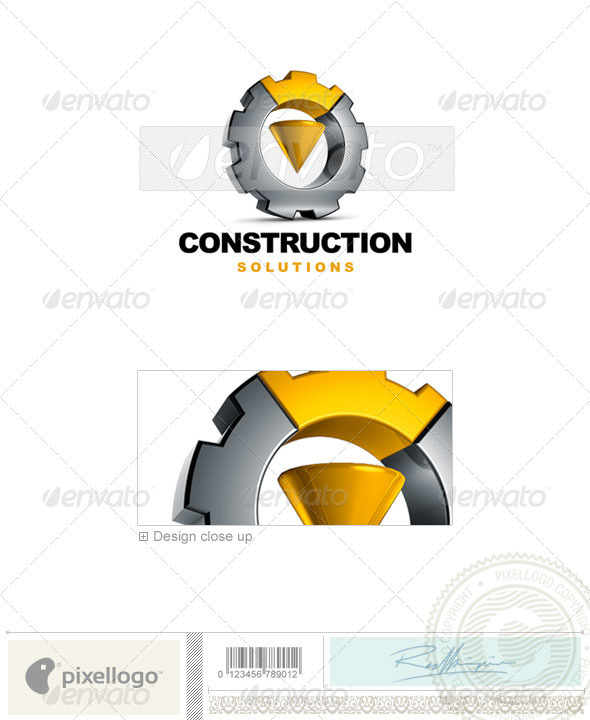 Industry & Science Logo - 3D-542 - 3d Abstract