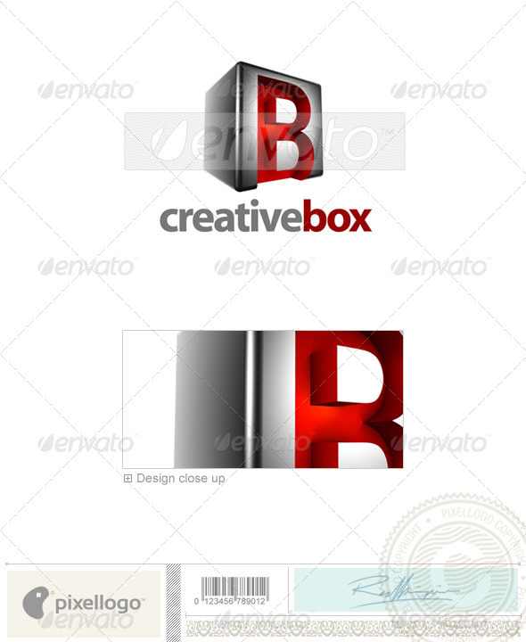 B Logo - 3D-554-B - Letters Logo Templates