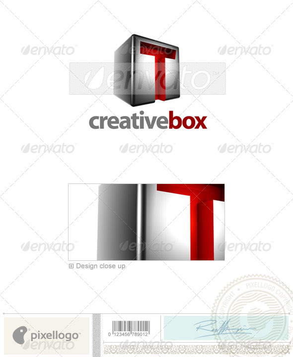 T Logo - 3D-554-T - Letters Logo Templates