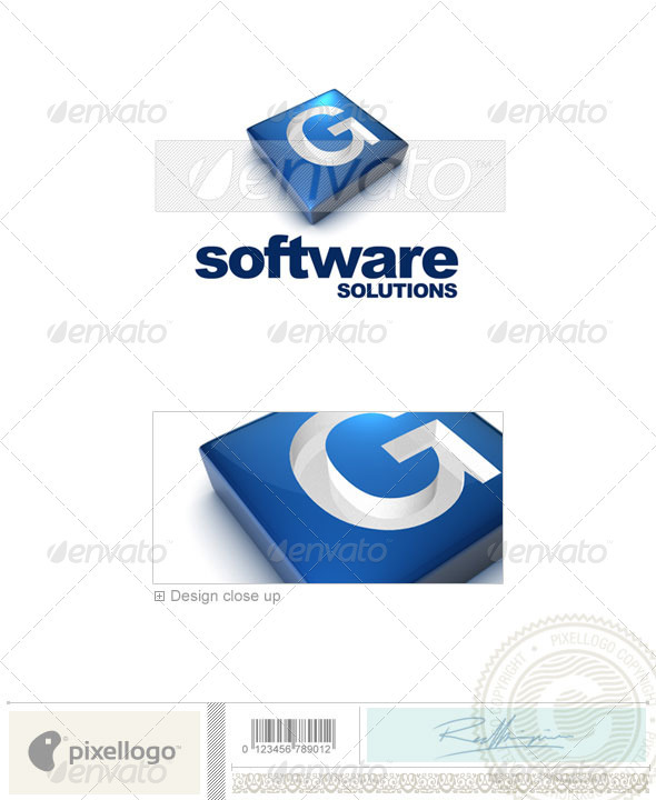 G Logo - 3D-644-G - Letters Logo Templates