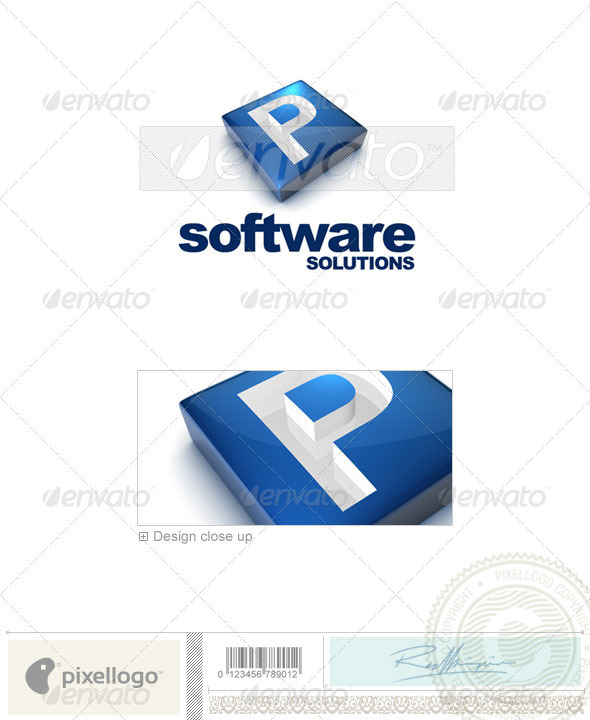 P Logo - 3D-644-P - Letters Logo Templates