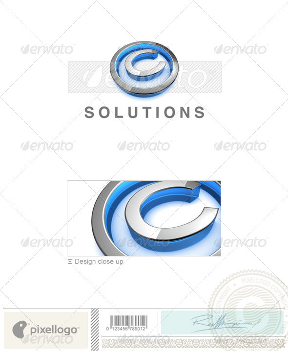 C Logo - 3D-683-C - Letters Logo Templates