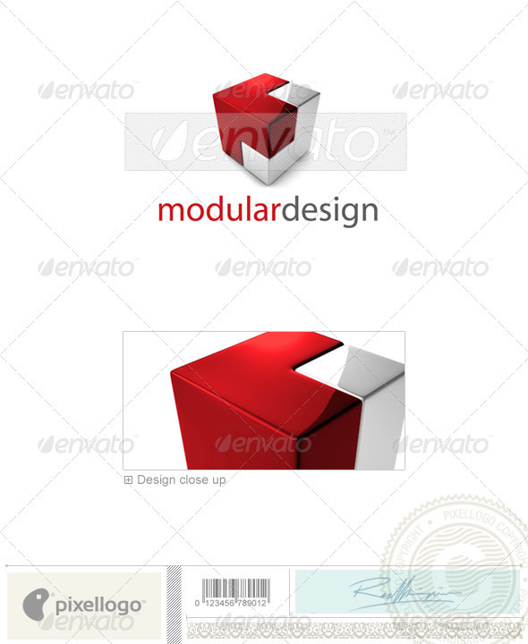 Technology Logo - 3D-696 - 3d Abstract