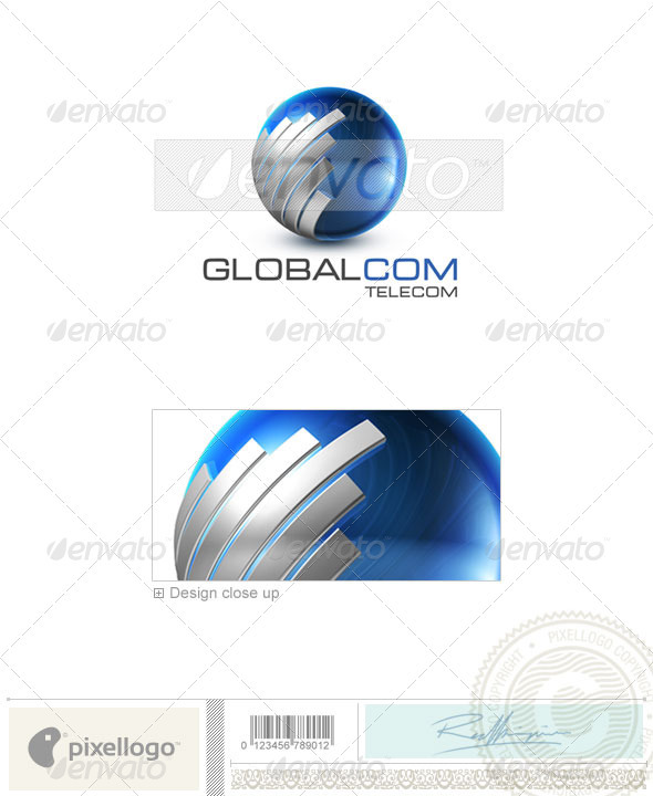 Communications Logo - 3D-503 - 3d Abstract