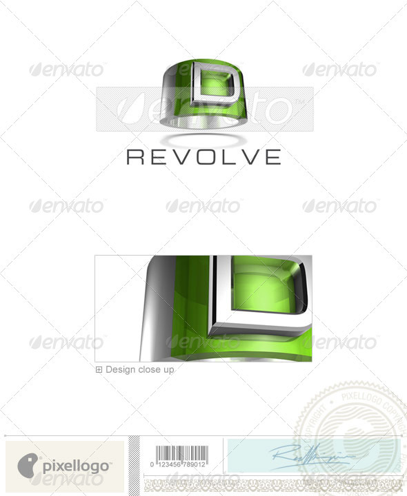D Logo - 3D-547-D - Letters Logo Templates