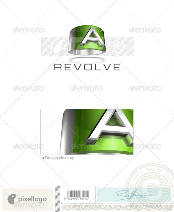 A Logo - 3D-547-A - Letters Logo Templates