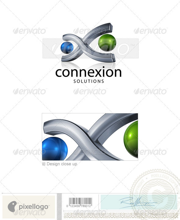 Communication Logo - 3D746 - 3d Abstract