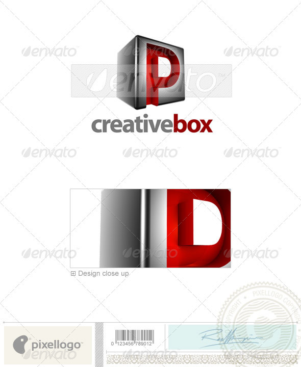P Logo - 3D-554-P - Letters Logo Templates