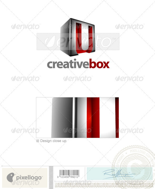 U Logo - 3D-554-U - Letters Logo Templates
