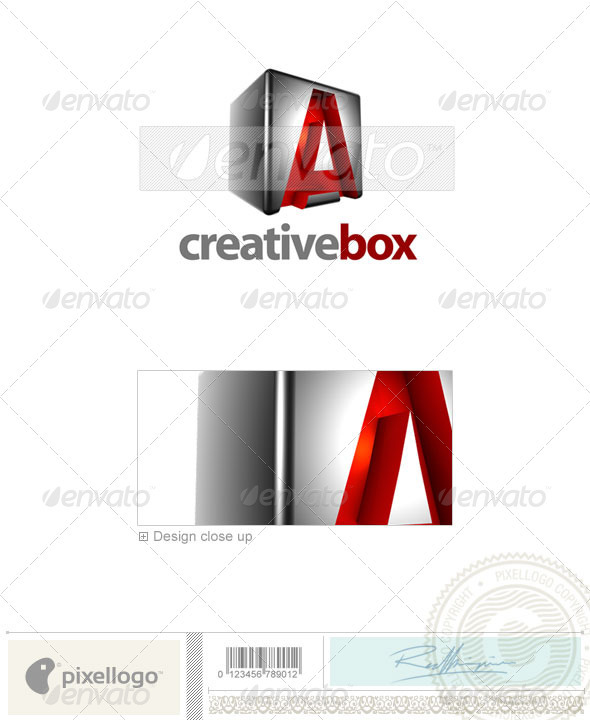 A Logo - 3D-554-A - Letters Logo Templates