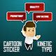 Corporate Sticker Cartoon with Kinetic Typo - VideoHive Item for Sale