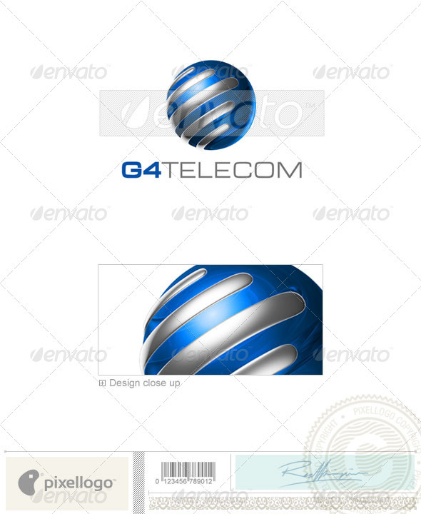 Communications Logo - 3D-659 - 3d Abstract