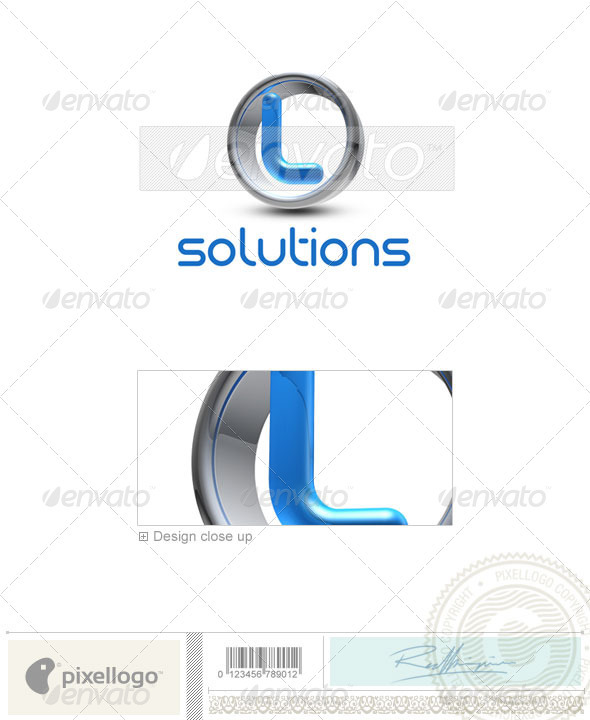 L Logo - 3D-288-L - Letters Logo Templates