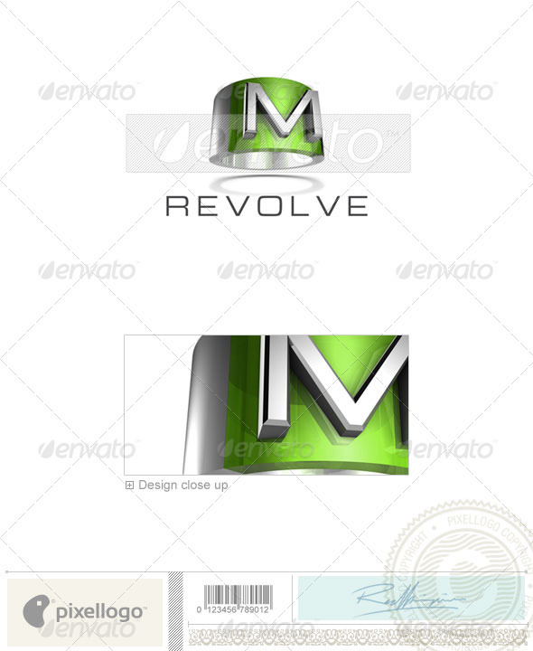 M Logo - 3D-547-M - Letters Logo Templates