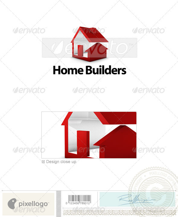 Home & Office Logo - 3D-636 - 3d Abstract