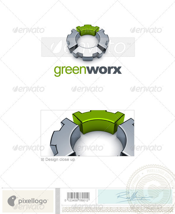 Industry & Science Logo - 3D-628 - 3d Abstract