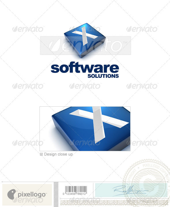 X Logo - 3D-644-X - Letters Logo Templates