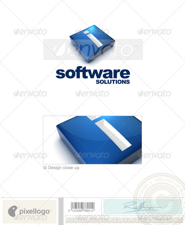 I Logo - 3D-644-I - Letters Logo Templates