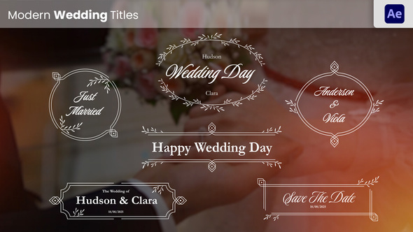 Wedding Titles Titles template preview