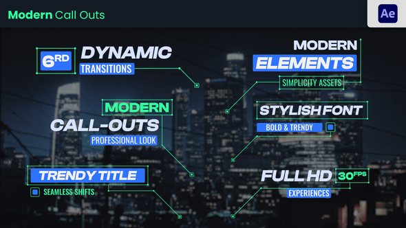 Modern & Futuristic Call Outs Titles template preview