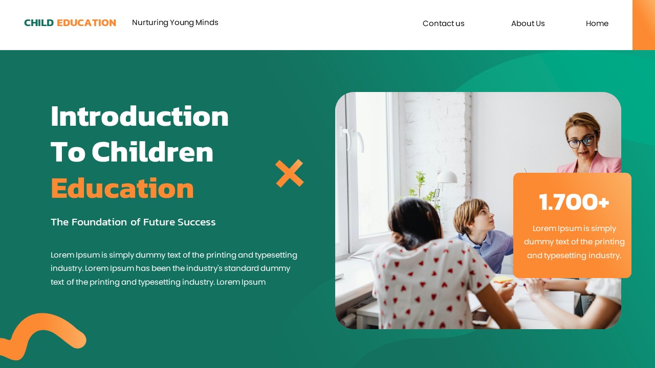 Children Education PowerPoint Presentation, Presentation Templates