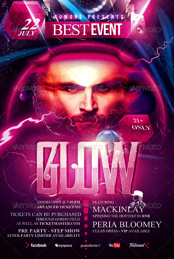 glow flyer template by mexelina graphicriver glow flyer