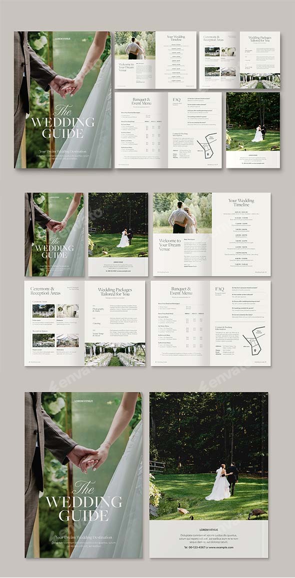 Wedding Venue Brochure Template, Print Templates GraphicRiver