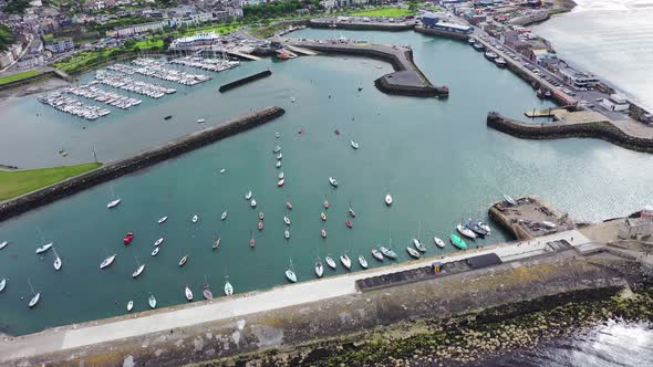 Aerial View of Howth Harbour and Village, Ireland