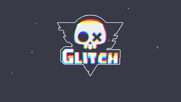Glitch Logo Logo Stings template preview