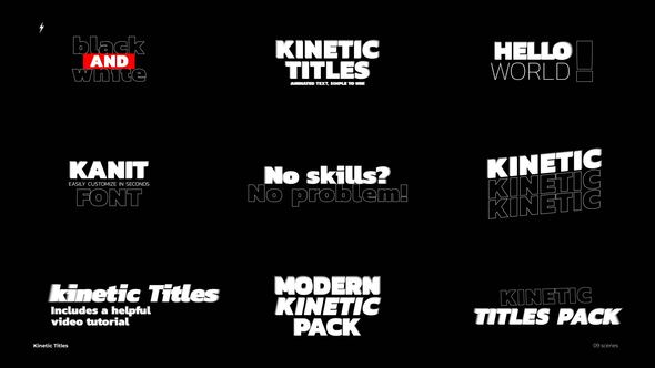 Kinetic Titles 6.0 | After Effects Titles template preview