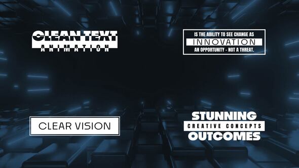 Animated Text Titles template preview