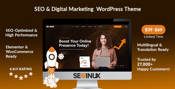 SEOInux – SEO & Digital Marketing Agency WordPress Theme