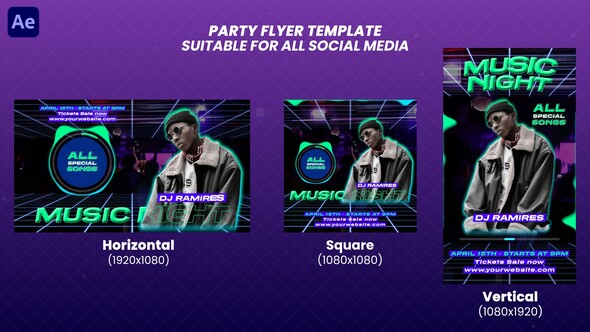 Party Flyers Openers template preview