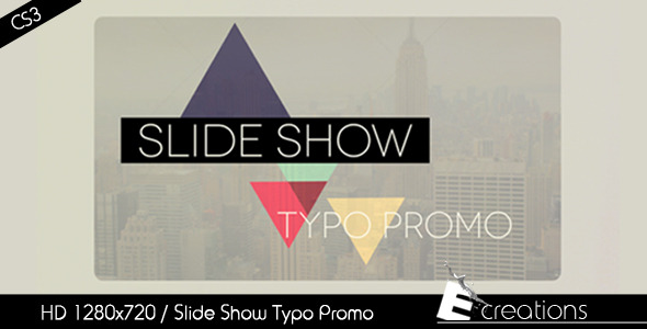 Slide Show Typo - VideoHive 5115422