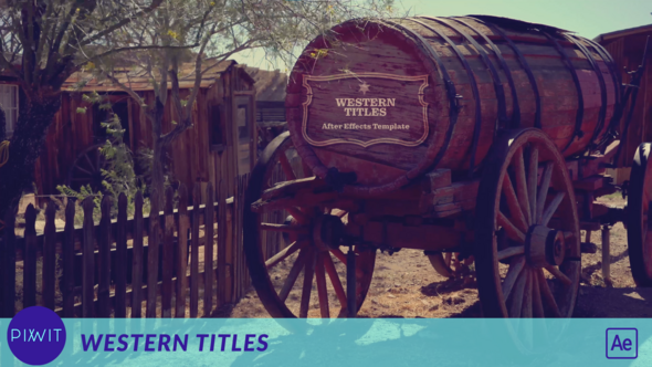 Western Titles Real Footage Openers template preview