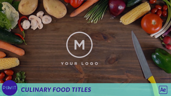 Culinary Food Titles Real Footage Openers template preview