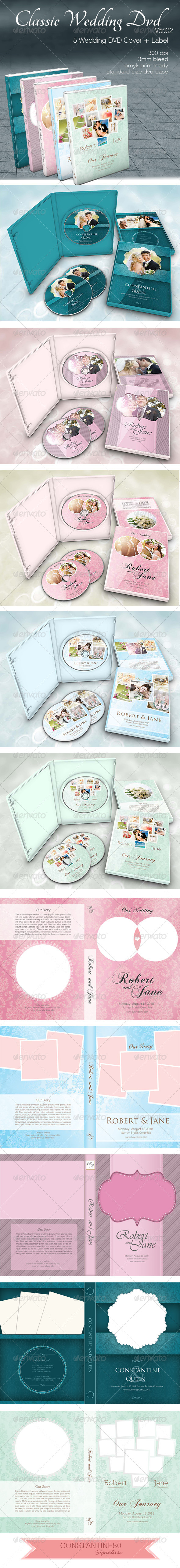 Classic Wedding Dvd ver02 - CD & DVD Artwork Print Templates